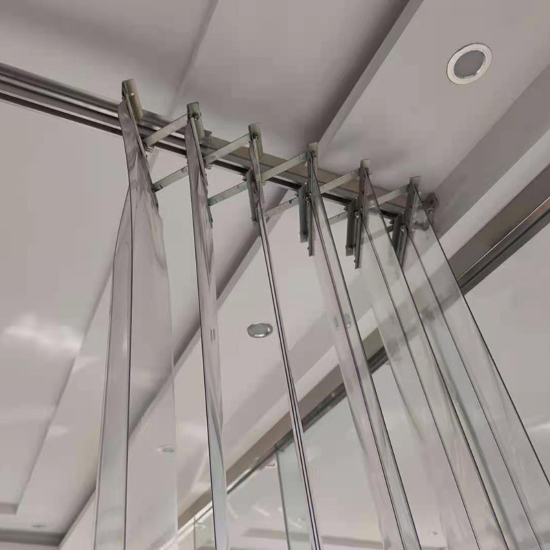 High Quality Hanging PVC Transparent Folding Curtain Cheap Clear Folding Door PVC Strip Curtain